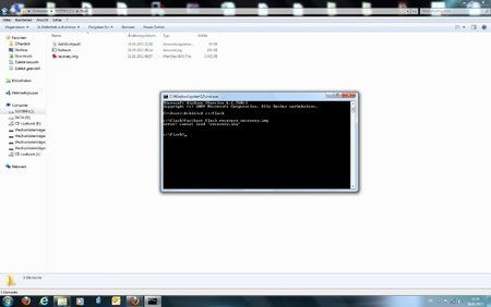 Screenshoot von meinem CMD Fenster und Flash Ordner auf C.jpg