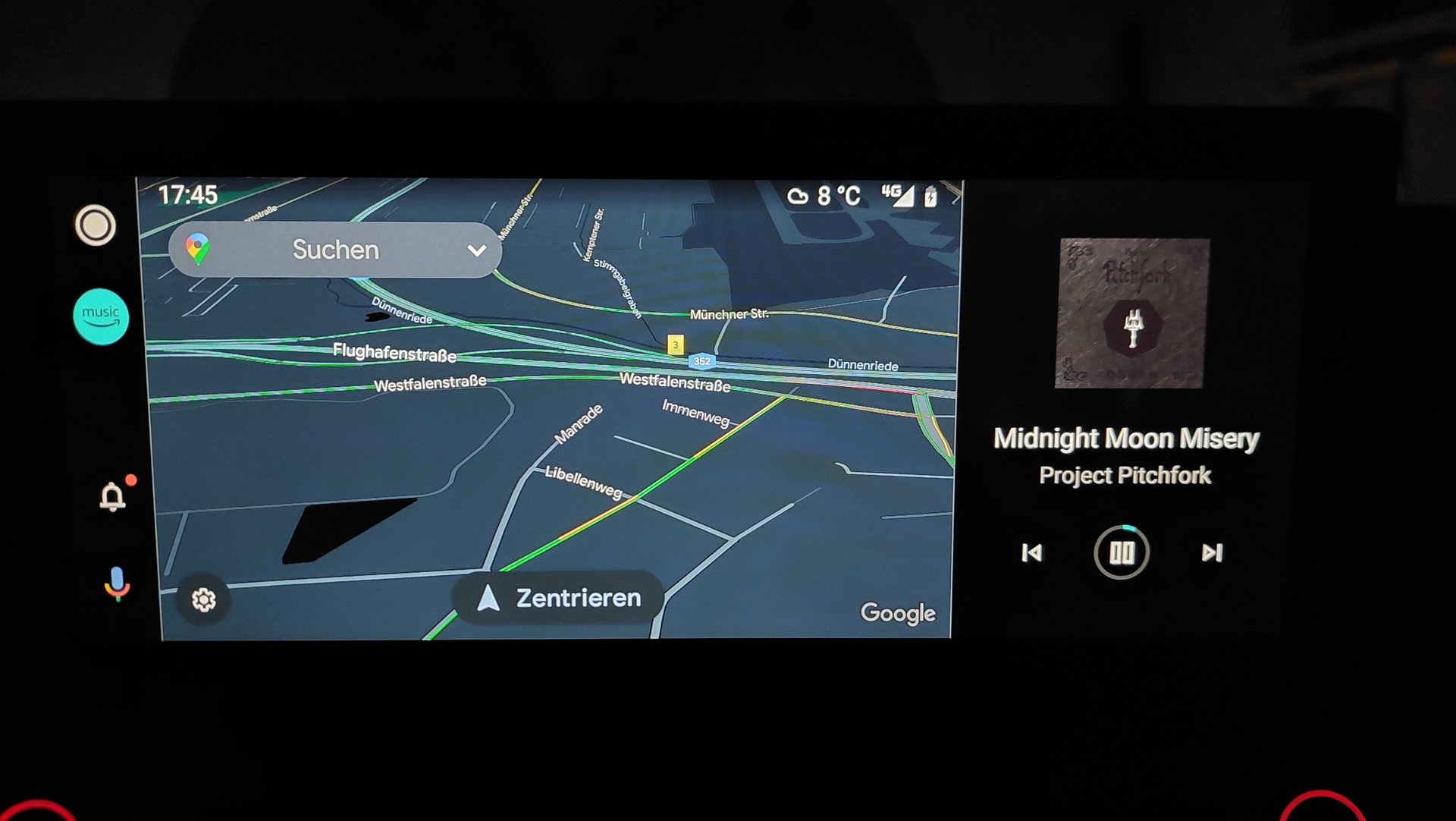 Coolwalk für Android Auto nutzt nicht immer den gesamten Bildschirm