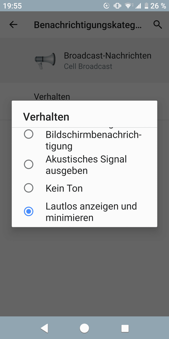 Cell broadcast deaktivieren android 9
