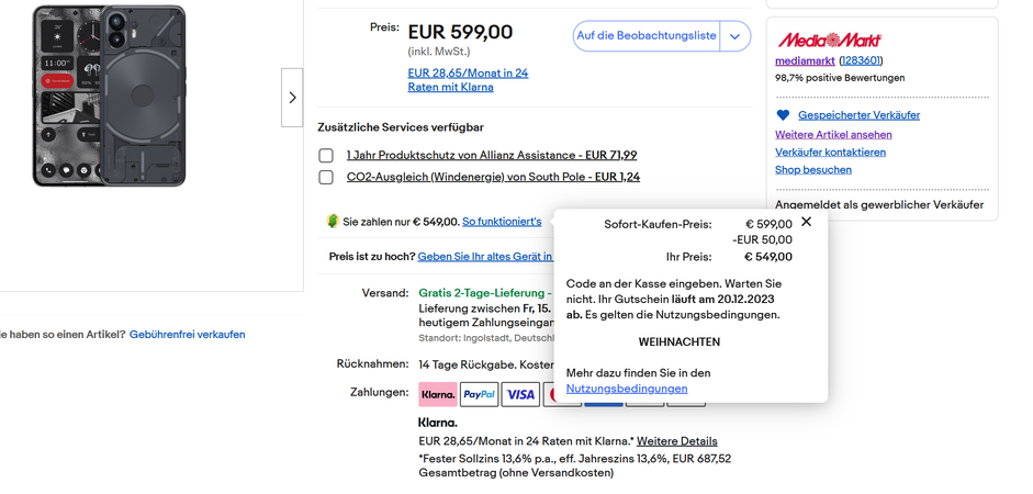 2023-12-14 12_12_14-NOTHING Phone (2) 256 GB Grau Dual SIM 6974434220898 _ eBay – Mozilla Fire...png