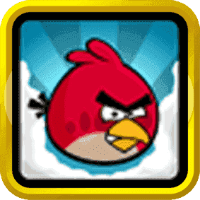 Angry Birds Schwarz Gold Quadrat.png
