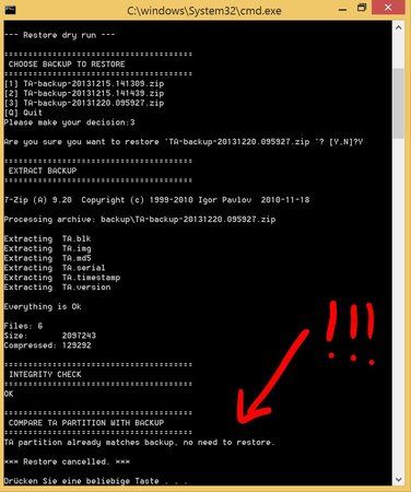 9. Die Anzeige bestaetigt euch die Validitaet eures Backups.JPG