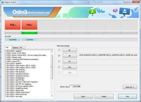 Screenshot Odin3 - Flash DBT- Firmware 1a 090216.jpg