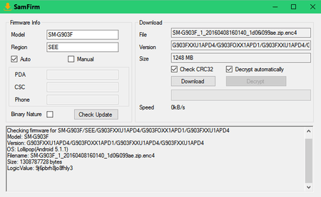 SamFirm Tool  APD4.PNG
