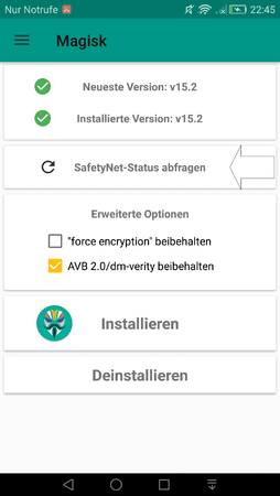 8. Magisk 15.2 installed.png