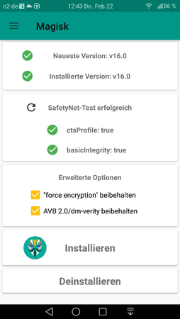 6. Magisk v16 installed.png