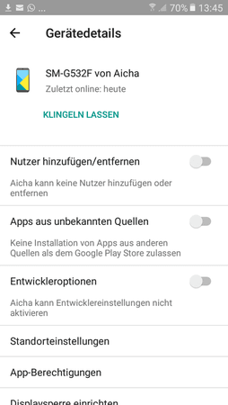 Entwickleroption gesperrt Family Link.png