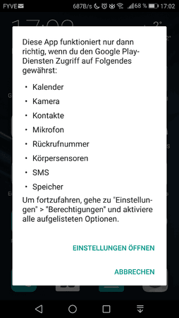 Huawei P9 Lite Android 7 Google Play Dienste Meldung Screenshot_20190118-170238.png