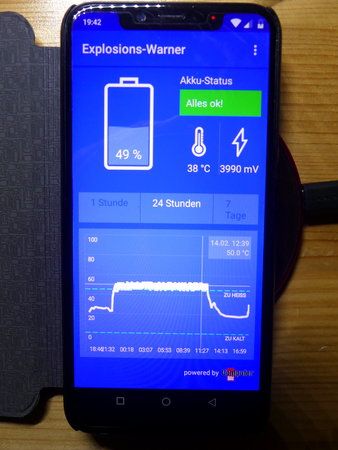 02 - UMIDIGI OnePro - Hitzeentwicklung -14.02.19 20.43 Uhr.JPG