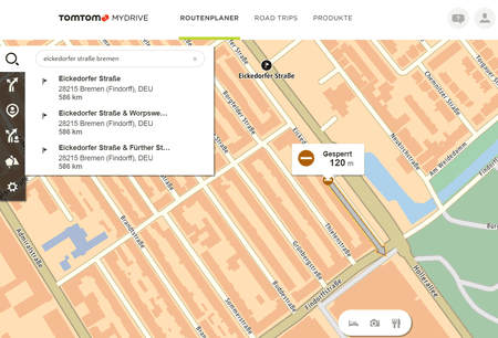 20190422 Sperrung in Bremen, Eickedorfer Straße.PNG
