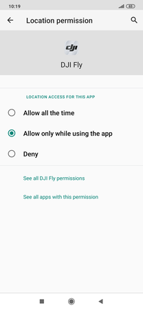 Location permission 'Allow only while using the app'.png