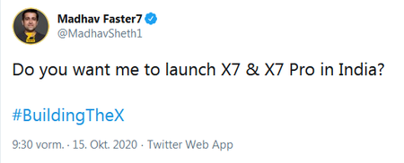 Madhav Faster7 #BuildingTheX Twitterpost.png