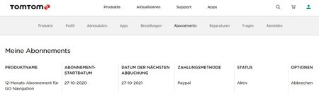 Tom Tom – automatische Vertragsverlängerung und automatische Abbuchung - aktiv am 29.10.2020.jpg