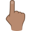 Finger zeigt nach oben: mittlerer Hautton :point_up_2_tone3: 👆🏽