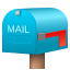 Geschlossener Briefkasten mit gesenkter Flagge :mailbox_closed: 📪