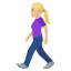 Fußgängerin: mittelheller Hautton :woman_walking_tone2: 🚶🏼♀️